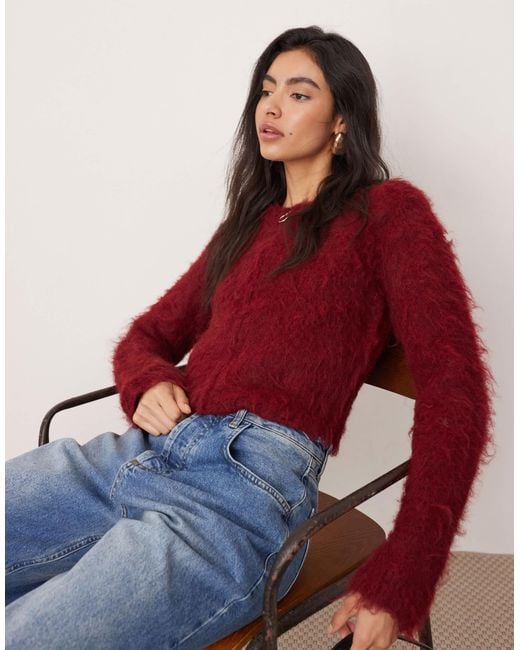 ASOS Red – flauschige strickjacke