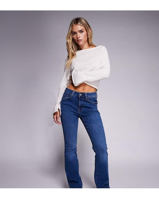 River Island Blue Mid Rise Bootcut Jeans