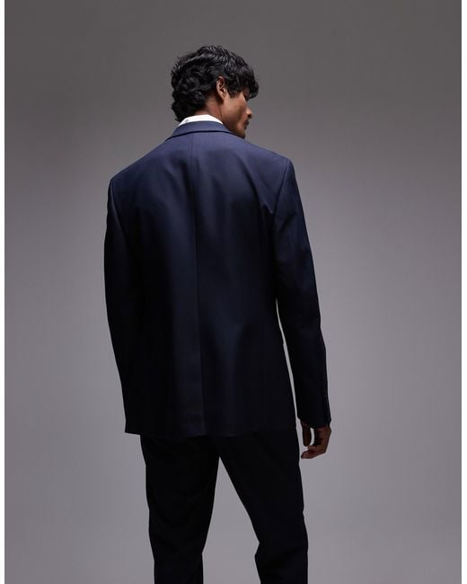 Topman Black Slim Suit Jacket for men