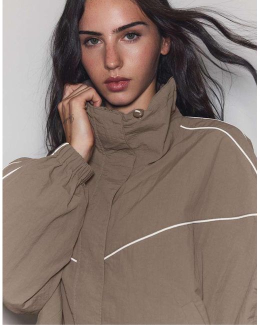 Stradivarius Brown Technical Jacket