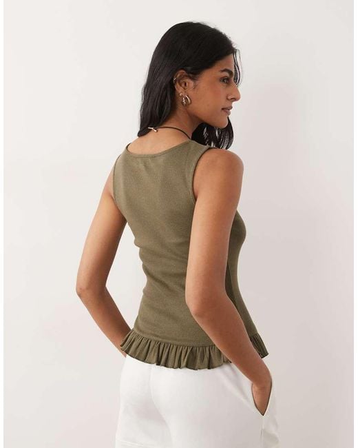 Brave Soul Green Button Down Vest