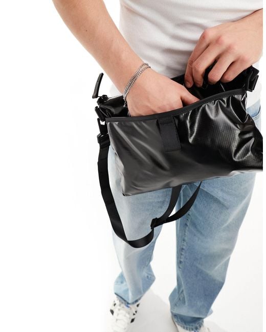 Rains Black Sibu Musette Unisex Waterproof Durable Crossbody Bag