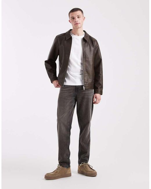 Jack & Jones Multicolor Faux Leather Jacket for men