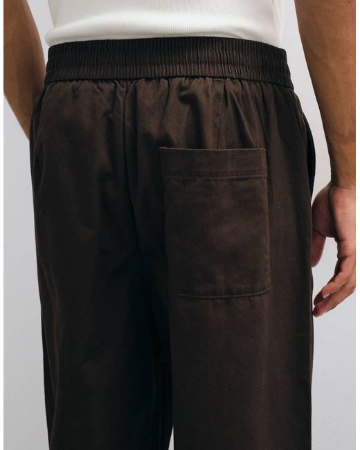 Only & Sons Black Toby Loose Tapered Fit Cotton Trouser for men