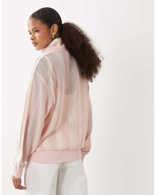 Adidas Originals Pink Firebird Knitted Track Top