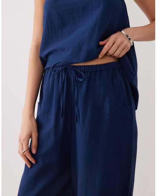 esmé studios Blue Tie-front Beach Pants