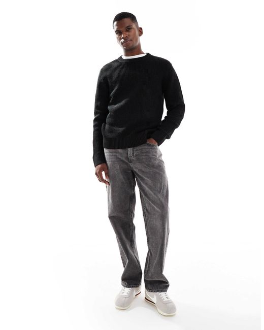 Jack & Jones – strickpullover in Black für Herren