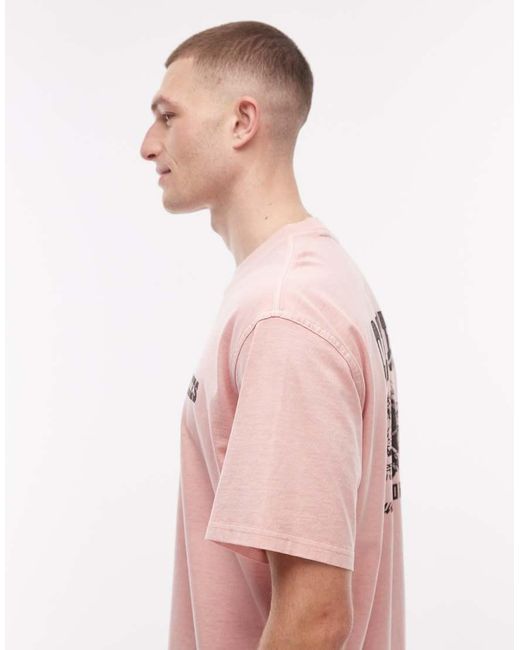 Dickies Pink Buchtell Back Print T-shirt for men