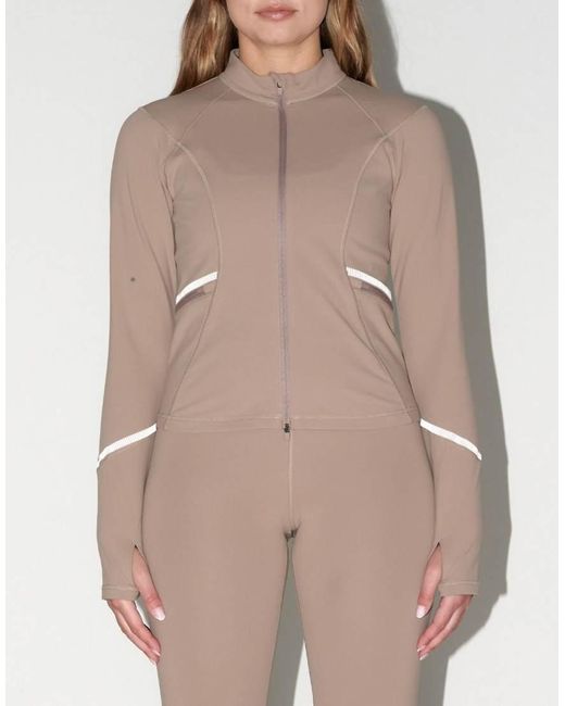 Aim'n Brown Espresso Reflective Warming Zip Jacket