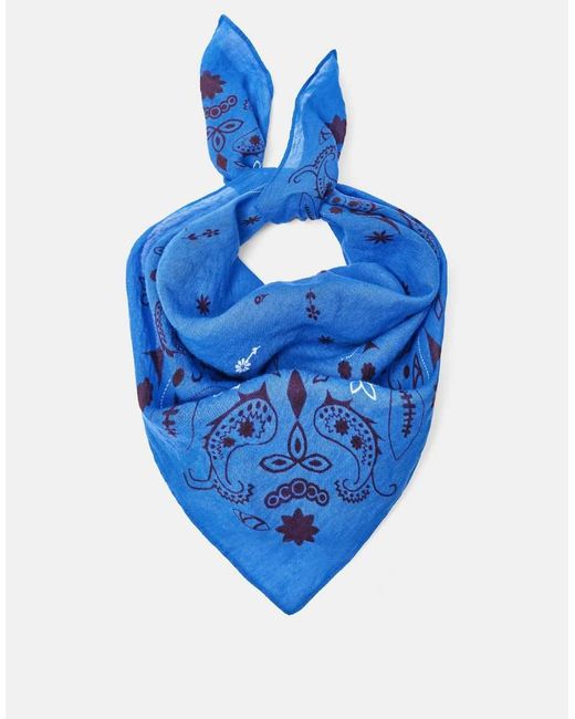 Pull&Bear Blue Printed Bandana