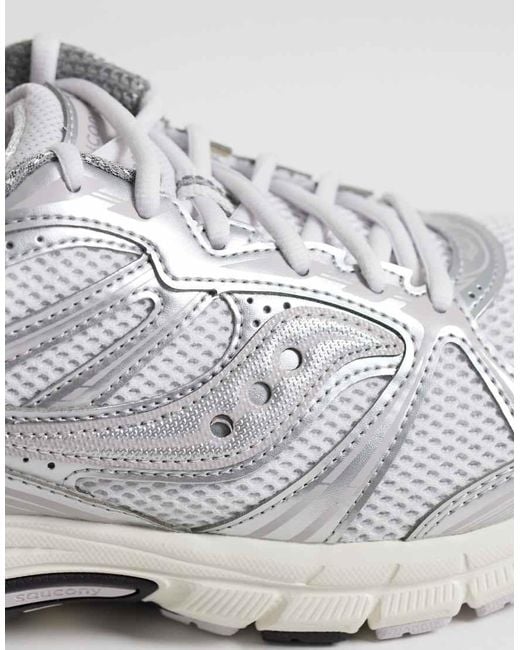 Saucony White Grid Legacy Trainers
