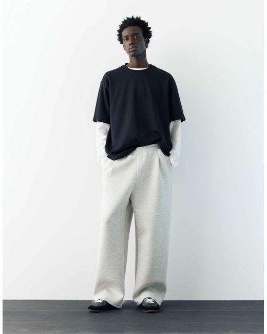 Pantalon Pull&Bear pour homme en coloris White