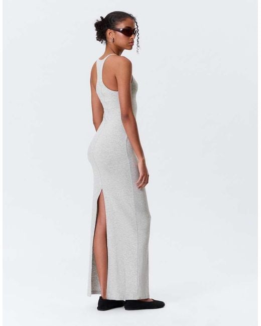 Weekday White Racer Back Maxi Dress