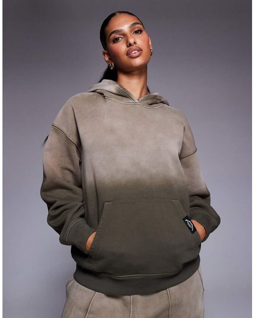 Good For Nothing Gray Gradient Relaxed Hoodie