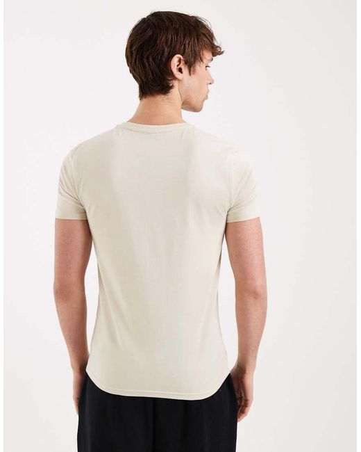 ASOS Natural Essentials Muscle Fit T-Shirt for men