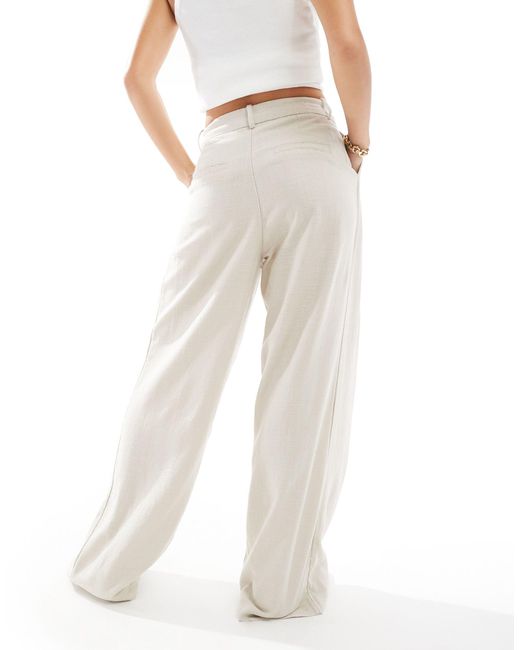 Vero Moda White Aware Tailored Pleated Trouser Co-ord