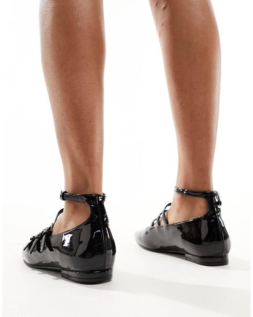 Public Desire Black – sherry – mary-jane-ballerinas
