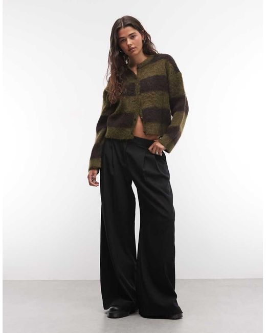 Noisy May Black Round Neck Knit Cardigan