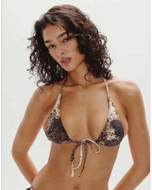 Frankie's Bikinis Brown Paradise Reversible Top