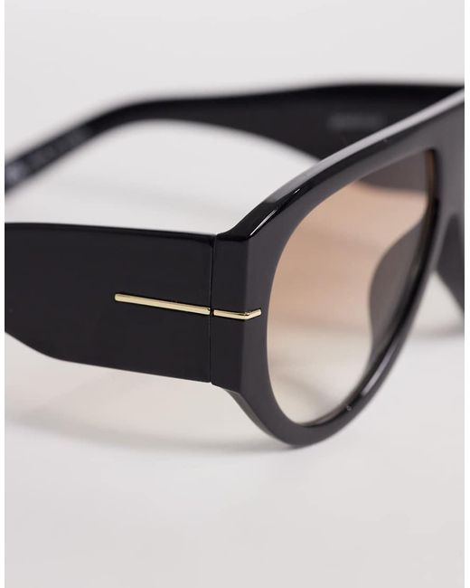 Gina Tricot Natural Bold Aviator Sunglasses