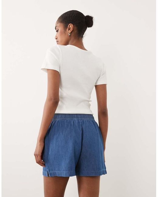 New Look Blue Pull On Short