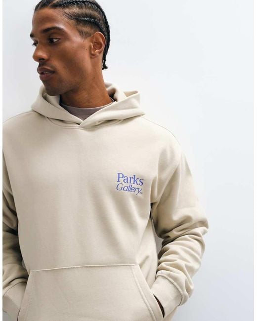 Only & Sons Multicolor Relaxed Fit Hoodie With Gallery Back Print for men