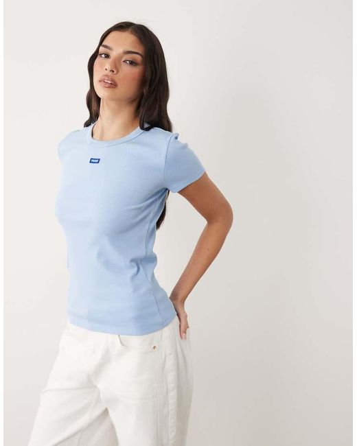 HUGO Blue Logo Easy Tee