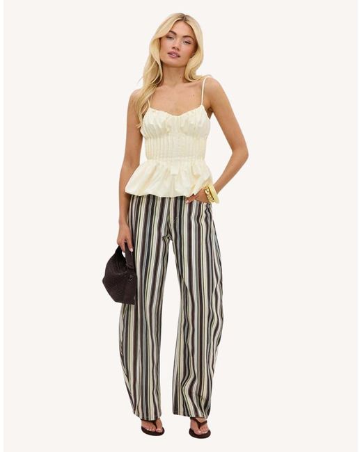 Loavies White Dancing Daylight Striped Jeans