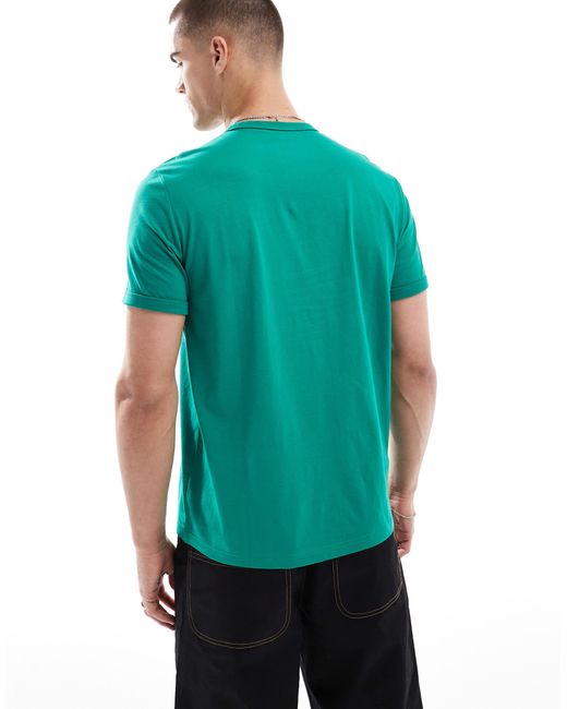 Fred Perry – es ringer-t-shirt in Green für Herren