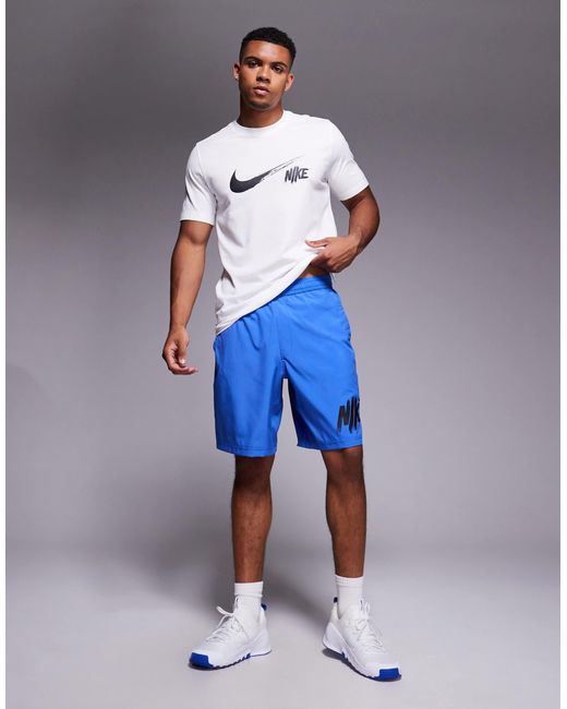 Dri-fit - t-shirt à logo virgule Nike pour homme en coloris White