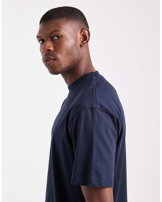 ASOS Blue Essentials Relaxed T-shirt for men