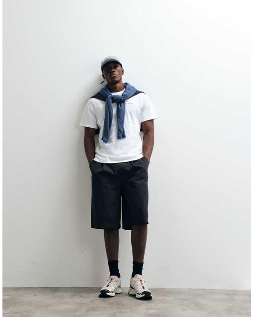 Columbia White Csc Basic T-shirt for men