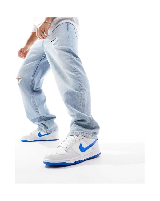 Dunk low retro - sneakers sporco e blu di Nike in Blue da Uomo