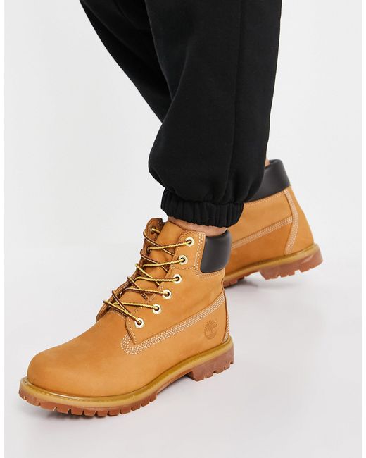 Scarponcini premium bassi stringati da 6 pollici color cuoio  granoTimberland in Pelle di colore Marrone | Lyst