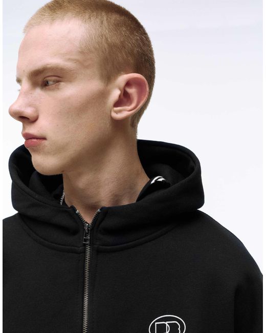 Pull&Bear – kapuzenpullover in Black für Herren