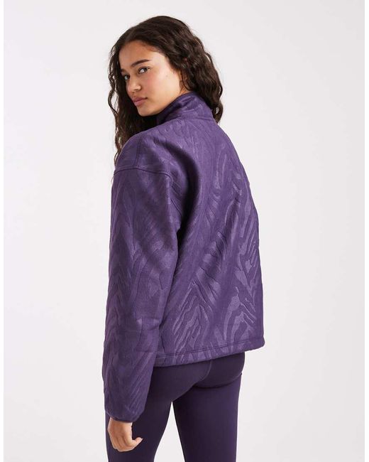 Adidas Originals Purple Adidas Training Polar Fleece Pullover