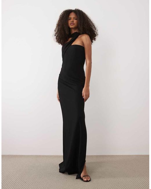 Mango Black Capsule Asymmetric Maxi Dress