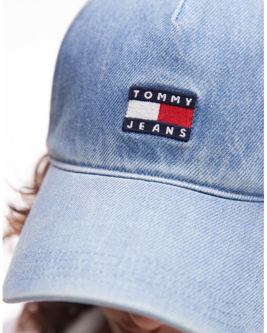 Tommy Hilfiger Multicolor Flag Logo Denim Cap