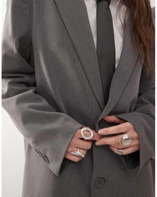 Collusion Black Oversized Blazer Co-Ord