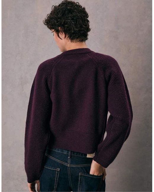 Stradivarius Gebreid Vest Met Knoopsluiting in het Black