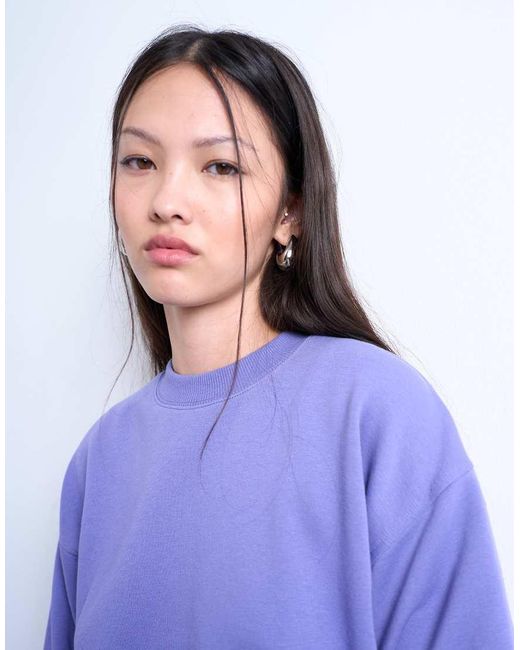 TOPSHOP Purple Ultimate Sweatshirt