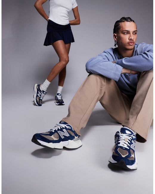 New Balance Gray 9060 Trainers
