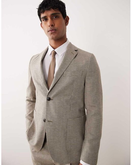 Barbour Gray For Houndstooth Blazer for men