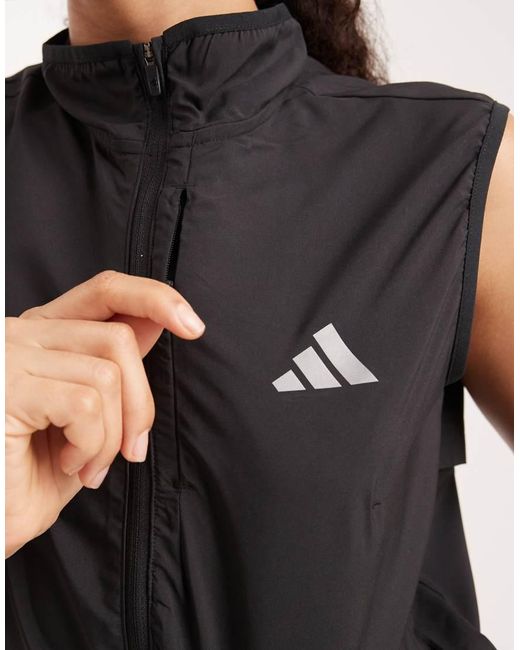 Adidas Originals Black Adi365 Running Essentials Vest