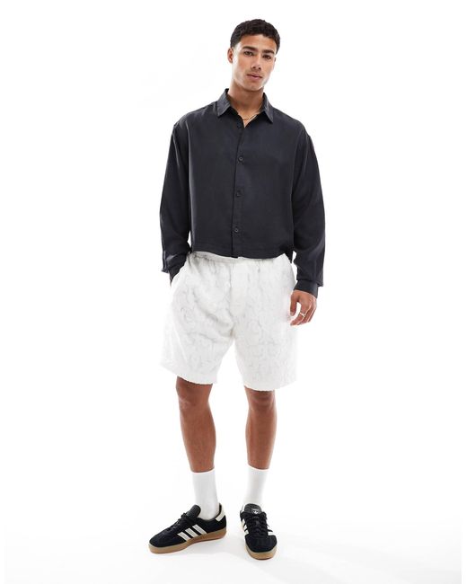 ASOS Blue Premium Oversized Shirt for men
