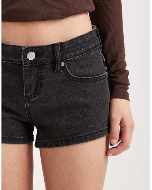 Cotton On Brown Micro Low Rise Denim Mini Skirt