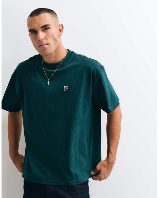 Parlez Green Logo Cedar Oversized T-Shirt for men