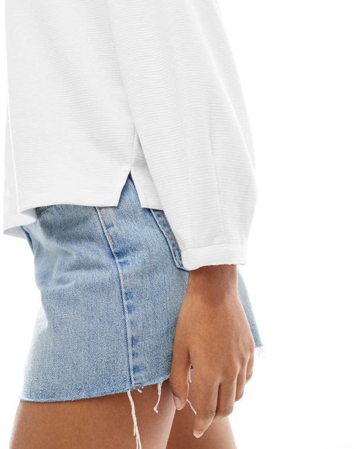 French Connection White Long Sleeve Turtle Neck Soft Top