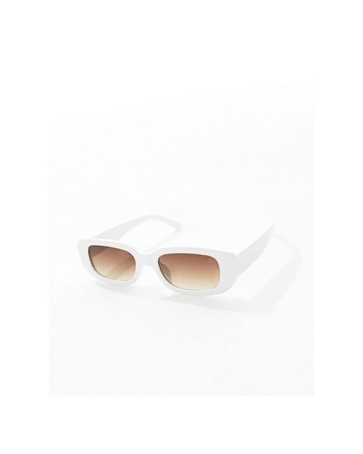 ASOS Blue Mid Square Sunglasses