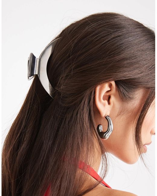ASOS Brown Abstract Metal Claw